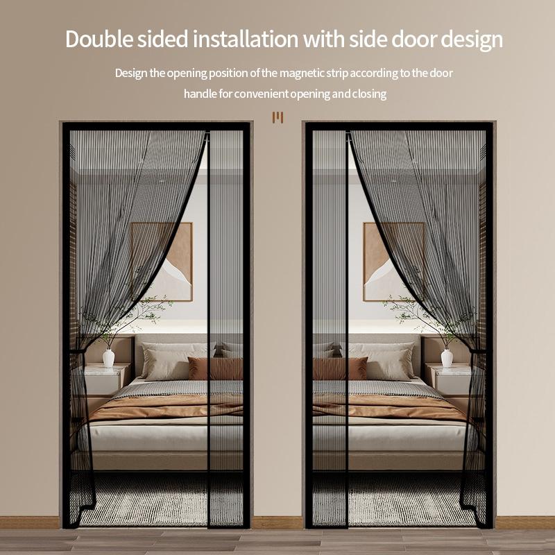 Магнитная дверная сетка Антимоскитная сетка Занавеска Сетка Насекомая Мошка Сетка Автоматически закрывающаяся Дверная сетка Магнитная москитная сетка