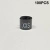 100 шт., бирка для определения размера вешалки, пластиковая бирка для одежды, кольца для магазина одежды, вешалка Xs SML Xl 3Xl-5Xl