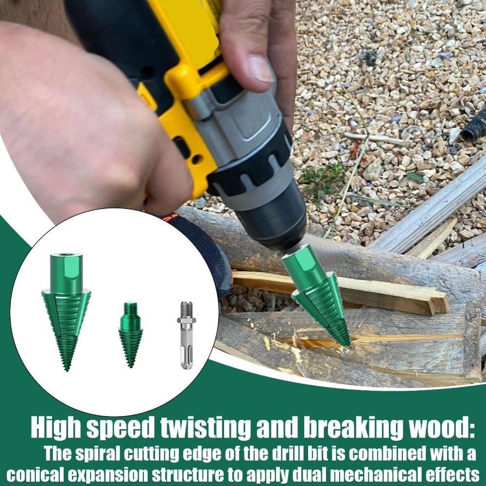 Round Shank Firewood Splitter Drill Bit Square Shank Woodworking Drill Bit Woodworking
