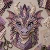 Ready to Use Fabric Pack Dragon Patchwork DIY Kit Pattern Craft Holiday Gift for Hobbyists Sewing Project Adults Handmade Home Decor Family