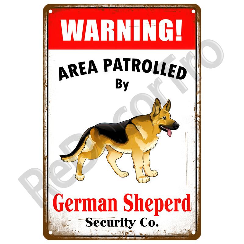 Metal Sign Decorative Wall Plate Art Beware Plaque Metal Vintage Decor Accessories Warning Danger Tin Sign Poster Caution Beware