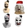 Adult Terrifier Art Clown Mask Scary The Clown  Mask Halloween Cosplay Full Head Costume Props