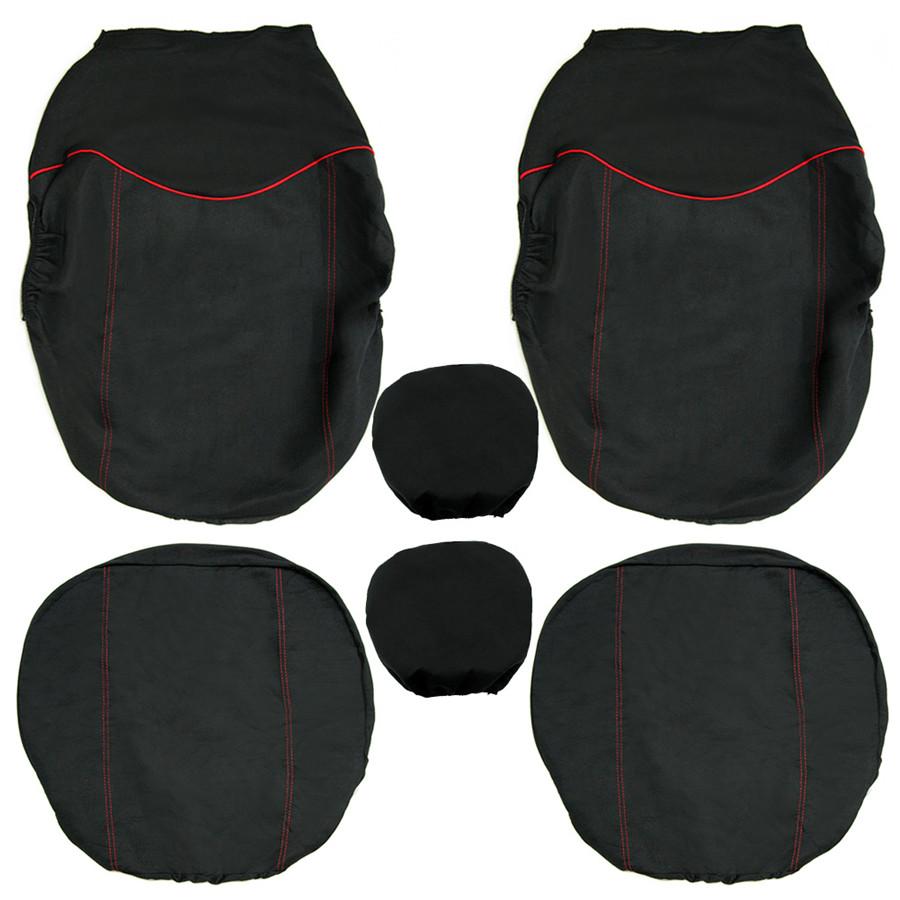 Универсальный чехол-протектор на переднее сиденье водителя автомобиля, красный и черный, подходит для Mos