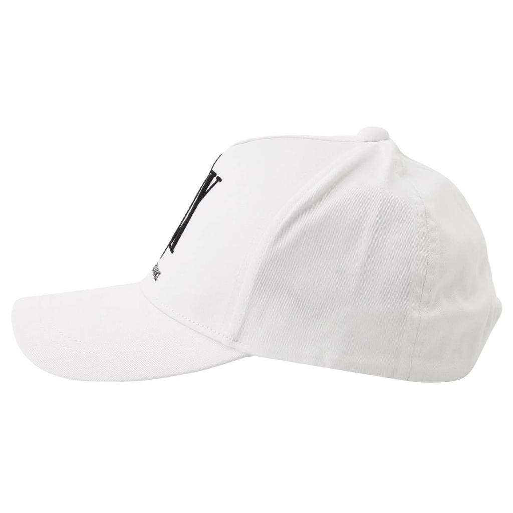 Armani Exchange A/X AX Logo Baseball Cap, Baseball Icon Hat, Men's, White, One Size Fits Most [Parallel Import]