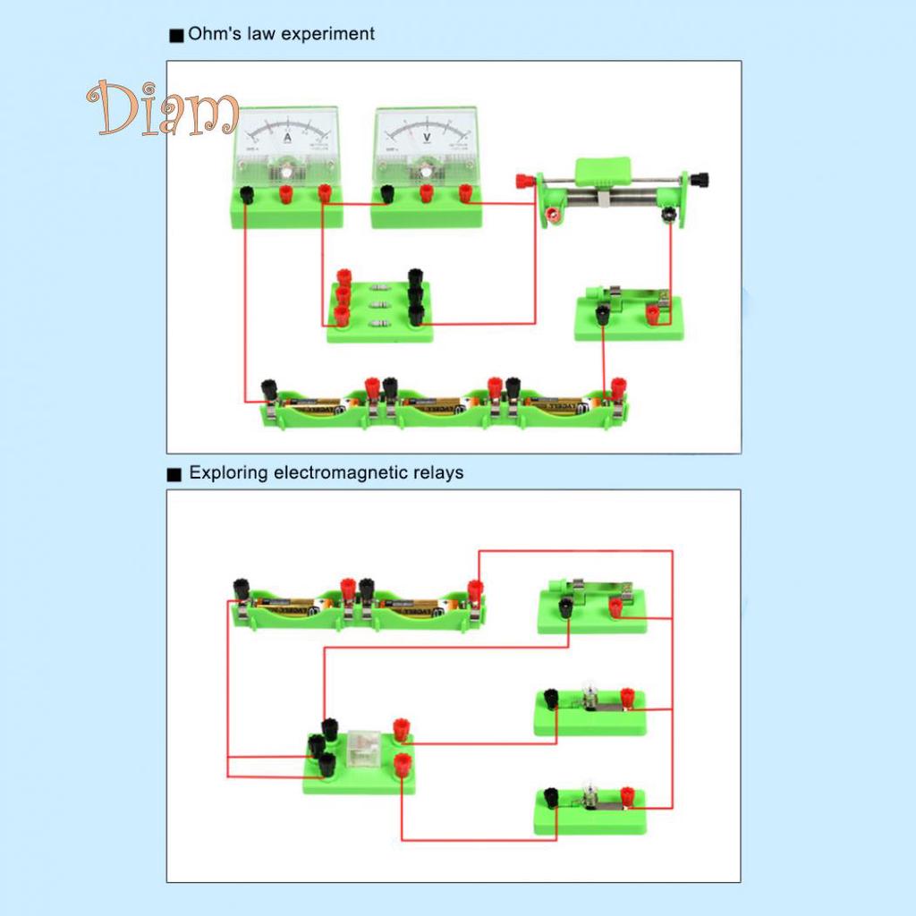 OBS Physics Labs Набор для экспериментов по магнетизму электрической цепи для средней школы