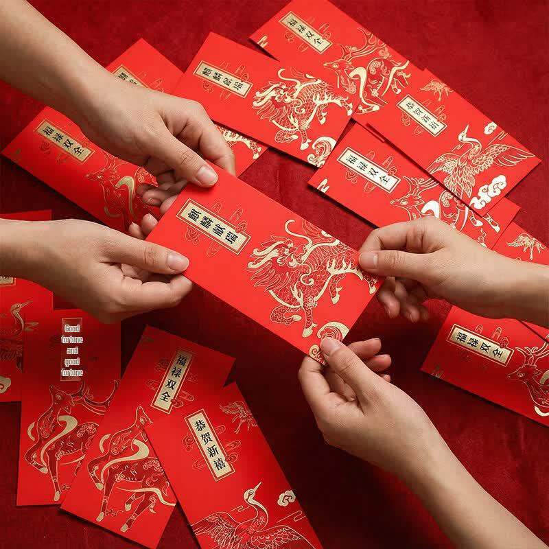 Chinese New Year Self-Adhesive Door Couplets