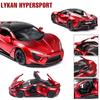 1:32 масштаба Lykan Hypersport, сплав, откидная модель автомобиля, литая под давлением модель, декоративные, мини-транспортные средства, игрушки для детей, парней и молодых людей, подарок