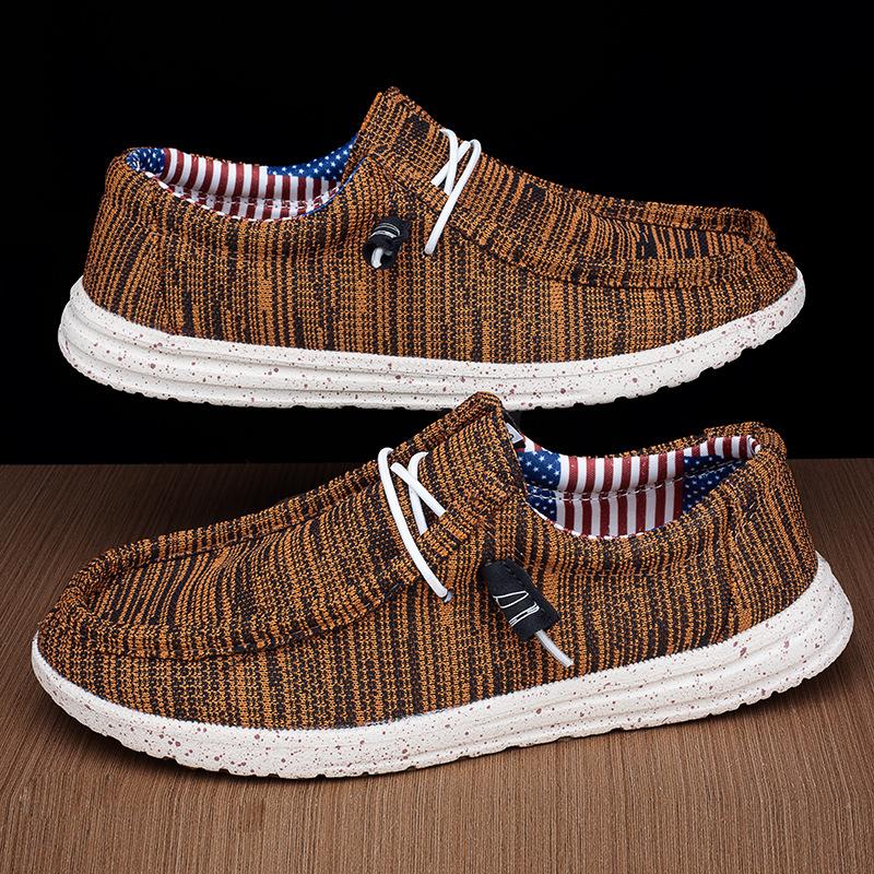 Large size men's shoes fashion casual men breathable light lazy light canvas shoes