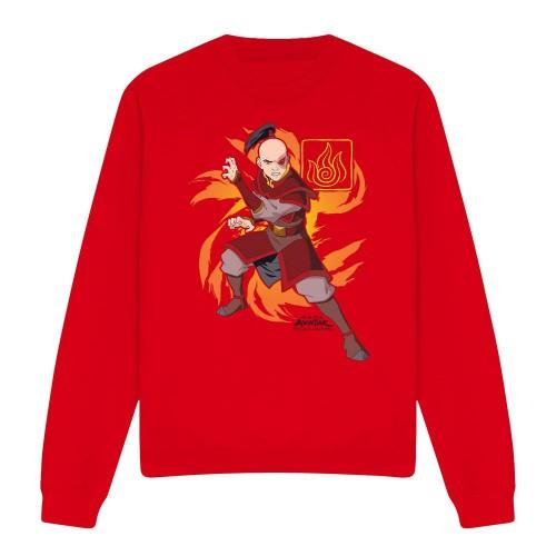 Avatar: The Last Airbender Unisex Adult Flame Burst Zuko Sweatshirt