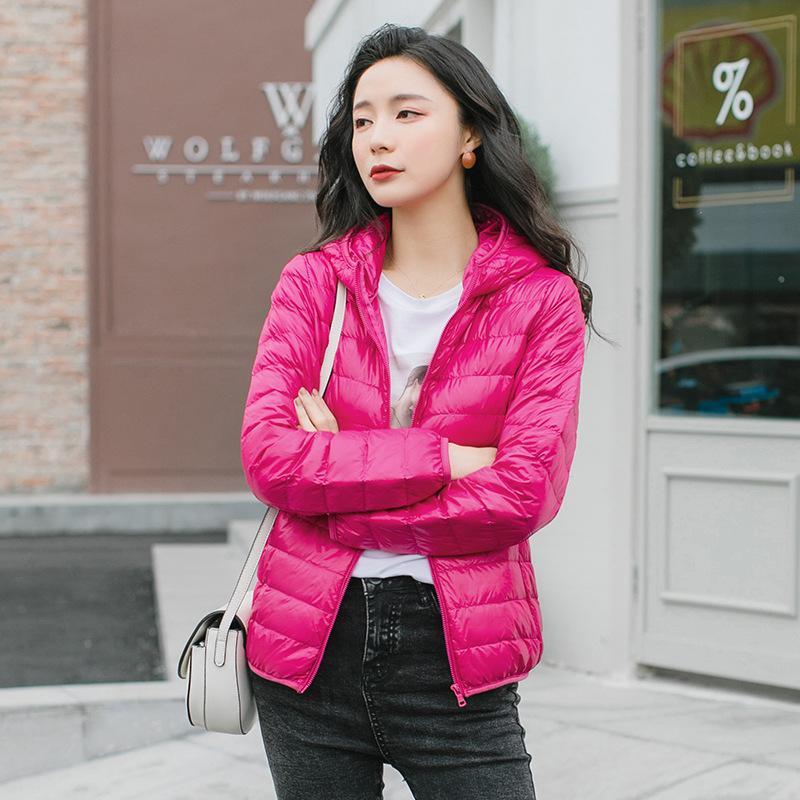 Down Jacket Women Coat Autumn Winter Spring Jackets for Warm Quilted Parka Ladies and Light 2022 Female Ultralight Hooded