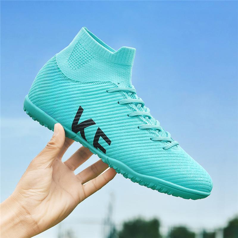 Мода 34-46 Мужские/Женские Футбольные Бутсы Юношеские Искусственная Трава Тренировочные Шипы TF Микрофибра Сетка Дышащие Футбольные Бутсы Детский Футбол