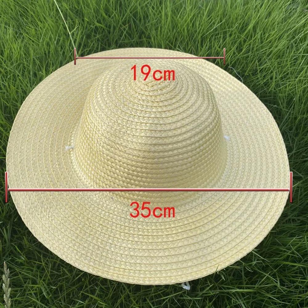Beach Wide Brim Straw Hats Large With Windproof Rope UV Protection Cap Sun Hat Women Men