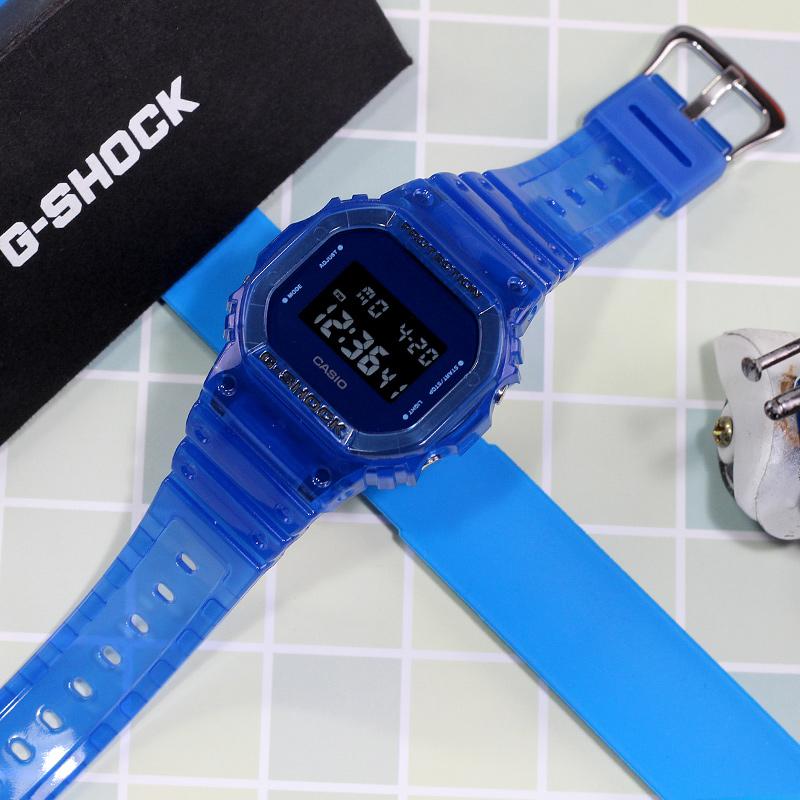Casio G-Shock Сотрудничество с Absolut Ограниченная серия Летние Полупрозрачные Кварцевый механизм Ремешок из каучука Часы Мужские Часы Черные DW-5600SB-2PRABS
