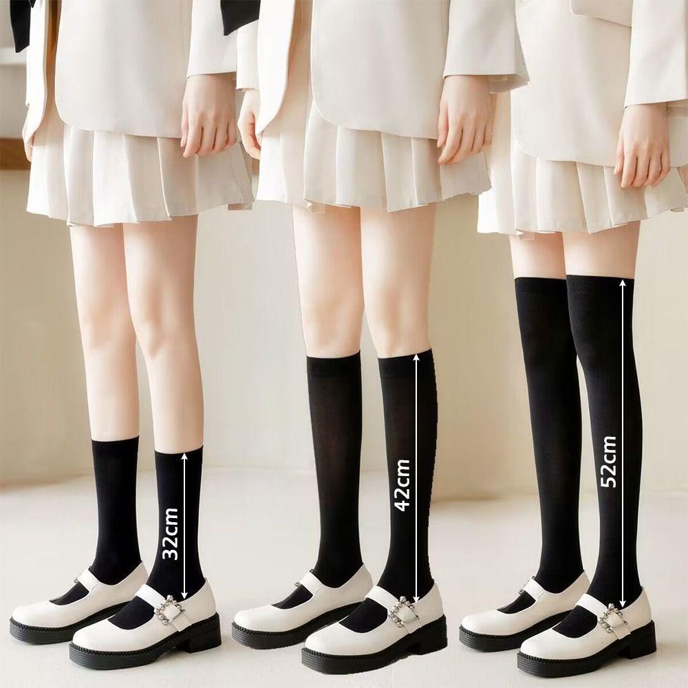 Elastic Long Stockings Summer Knee Length Socks Fashion Thin Stockings
