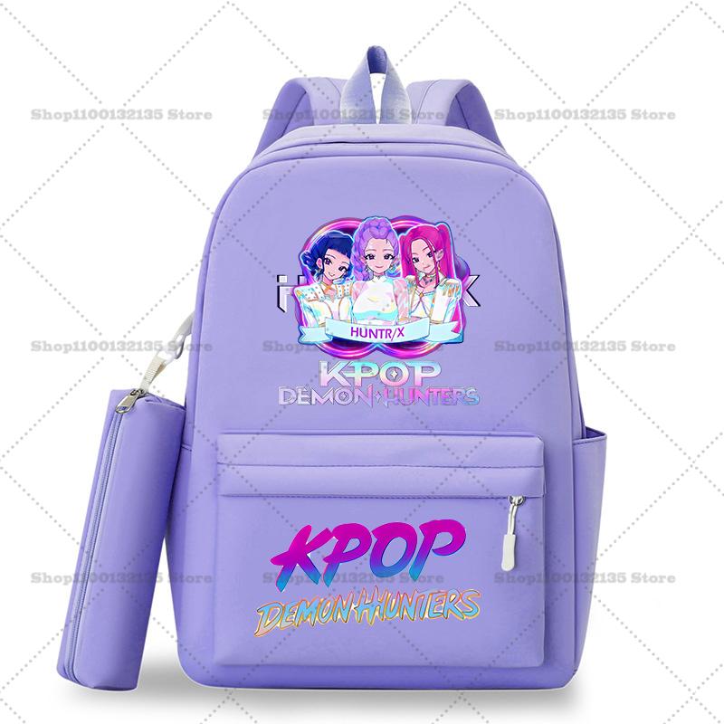 Школьный рюкзак Kpop Охотники на демонов Студенческий Подросток Рюкзак Девочка Повседневный Кавайный Школьная сумка Дорожный рюкзак Mochila Подарок для STEM DIY Набор для сборки 3D