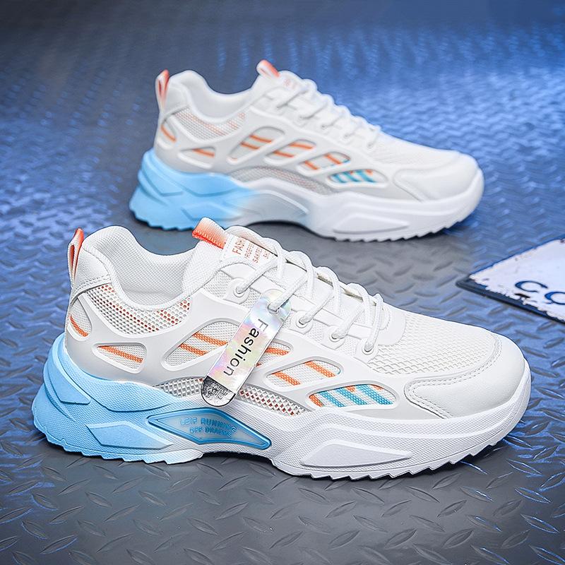 Summer New Little White Shoes Trend Versatile Men's Breathable Mesh Casual Dad Shoes Student Sports Men's Shoes