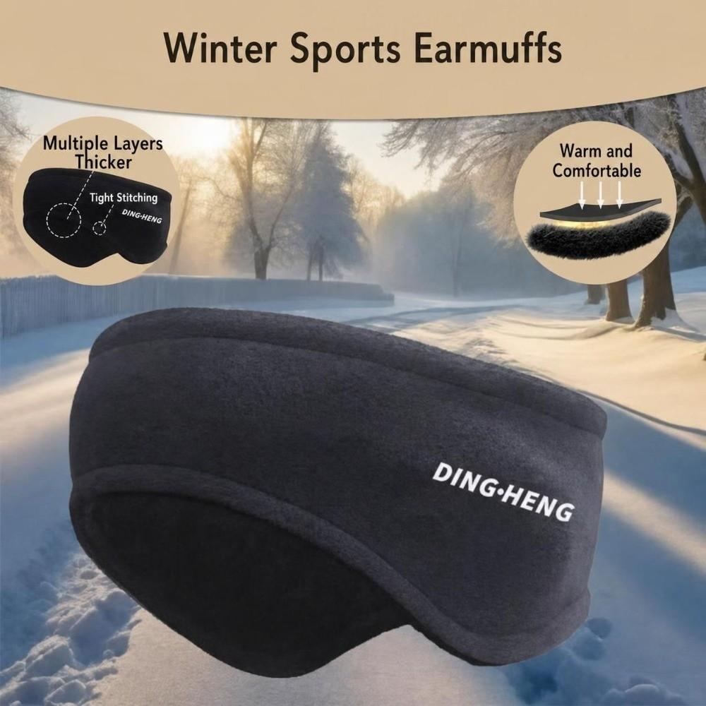 Stretchy Winter Earmuffs Polar Fleece Sports Earmuffs New Ear Warmers Headband Men Women