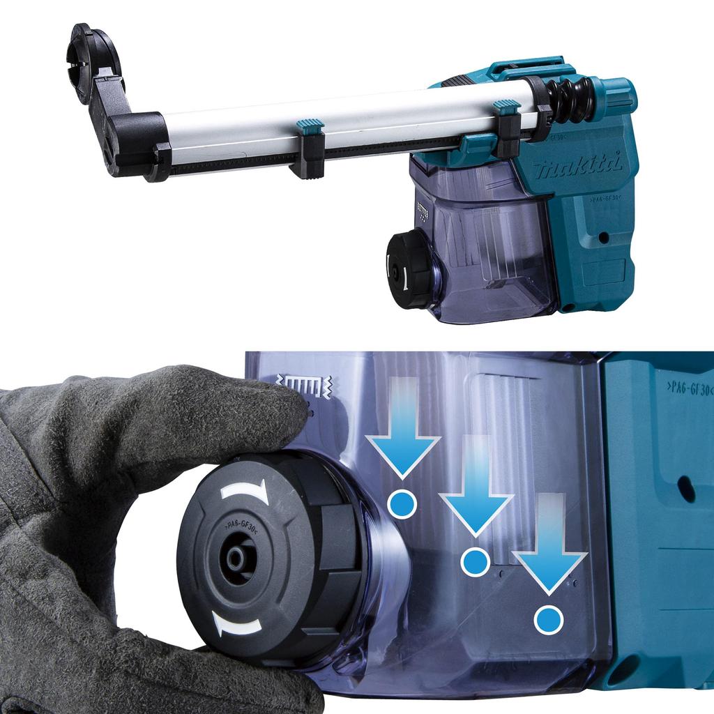 Аккумуляторная ударная дрель Makita 30 мм, 40 В макс., с зарядным устройством, продается отдельно, HR008GZKV, кейс/аккумулятор