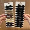 5-10Pc/Set Coffee Women Bowknot Hair Bands Elastic Headbands Black Bow Tie Scrunchies Headwear Girl Korean Hair Accessories Gift