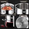 KOBACH 24cm 304 Stainless Steel 2-Layer Multi-Cooker Steamer Pot