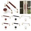 Handmade Wardrobe Door Handles Nordic Cabinet Drawer Knobs Leather Hardware Handle  Multipurpose