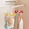 Дофаминовый вращающийся крючок с шестью захватами, крючок для хранения одежды и нижнего белья, многофункциональный необходимый крючок для организации дома