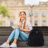 Школьный рюкзак для студентов, рюкзак большой вместимости, повседневные рюкзаки для девочек, эстетичный рюкзак, рюкзак для путешествий, для ежедневного использования