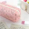 Love Print Pattern Stationery Bag Large Capacity Storage Bag Simple Pen Bag  Student Gift