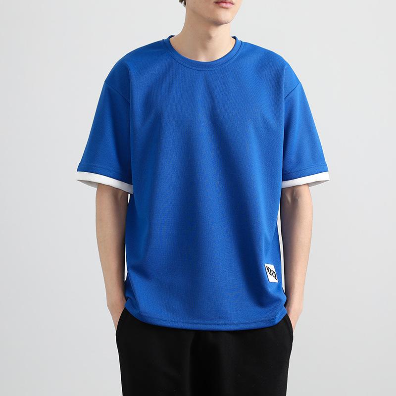 Плюс размер 8XL Мужская летняя футболка с коротким рукавом Повседневная свободная футболка