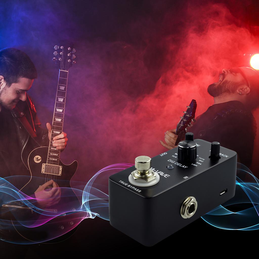 M-VAVE DIG DELAY Digital Delay Guitar Effect Pedal with 9 Delay Effects True Bypass Full Metal Shell