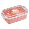 Children's Lunch Box, 450ml, with a Soft Dome-Shaped Lid, Single Tier, Made In Japan, Sanrio Hello Kitty Big Ribbon, Girl's, RBF3ANAG-A