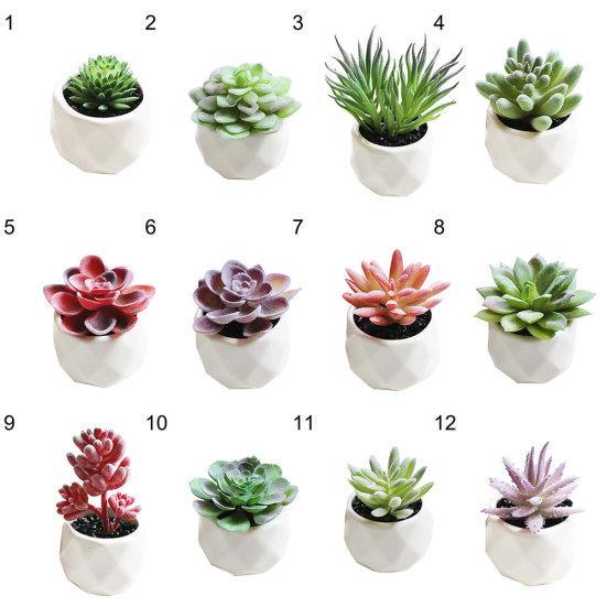 1шт искусственный цветок суккулентное растение бонсай DIY сад офис домашний декор партии