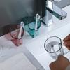 Стакан с держателем для зубных щеток, Креативный перевернутый слив, Стакан для пар и студентов для питья воды и чистки зубов