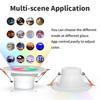 Bluetooth Smart LED Downlight 10W 15W Smart Life APP LED Lamp Bulb Dimmable RGB Remote Control Lamp For Living Room Bedroom