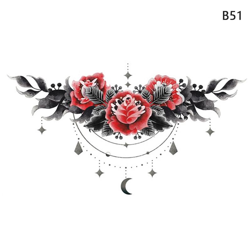 Водостойкая временная поддельная грудь, боди-арт, татуировка, ювелирные изделия, кружевная наклейка на талию, искусство