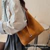 Матовая ретро сумка женская большой вместимости 2025 новая осень и зима универсальная повседневная сумка через плечо текстурированная сумка-тоут для поездок на работу