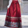 Chinese Ming Dynasty Style Hanfu Daily Horse-face  Skirt Hanfu Suit