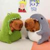 Cross-border Dinosaur Shark Capybara Plush Transformation Pillow - Large Doll Gift for Girlfriend