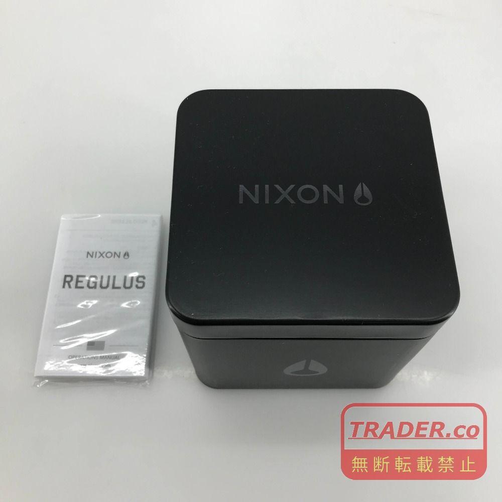 Б/У 05w23338 Nixon Regulus Черный/Черный Мужские Кварцевые Часы с Серым Циферблатом A1180 [Б/У Товар]