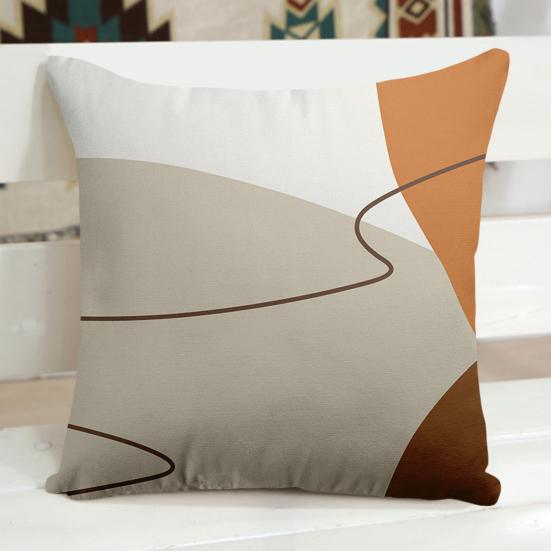 Наволочка с геометрическим принтом, моющаяся, невыцветающая наволочка, очень мягкая квадратная наволочка, украшение для дивана для дома