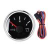 52mm   2in Marine Boat RV Sewage Water Holding Tank Level Gauge HTG Meter 0 190 Ohms 9 32VSilver Frame Black Dial