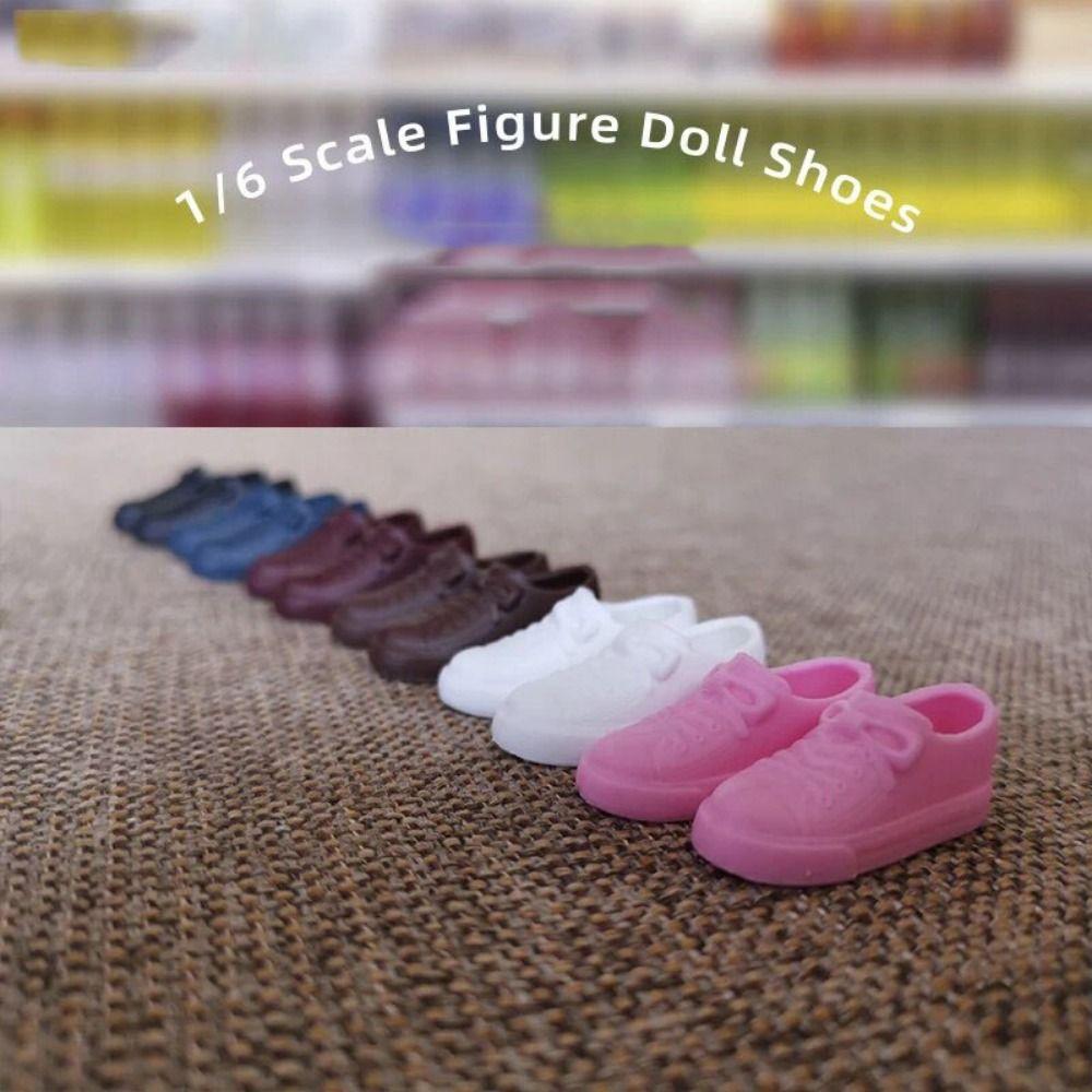 Кеды для куклы с круглым носком 30 см однотонные ПВХ повседневная обувь для куклы 2 см обувь для куклы 1/6 аксессуары для куклы