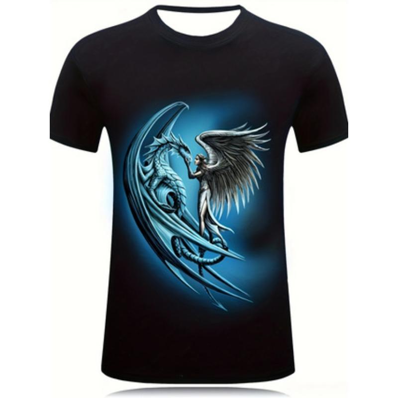 Personalized Printing T-shirt Phoenix T-shirt Outdoor Casual Cool T-shirt Top