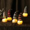 1 Pcs Christmas Decorative Glow Dwarf Ornament Christmas Tree Pendant Faceless Plush Doll New Year Gift