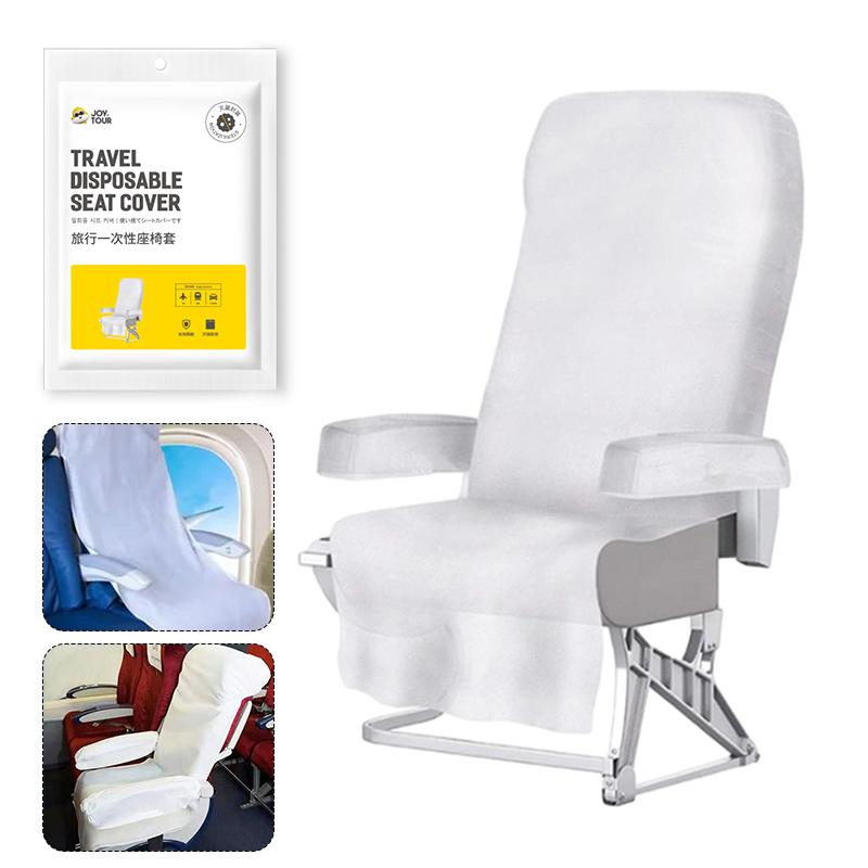 2 шт. одноразовый чехол для сиденья автомобиля, нетканый, антиконтактный, пылезащитный чехол для транзитного автобуса, самолета, общественного транспорта