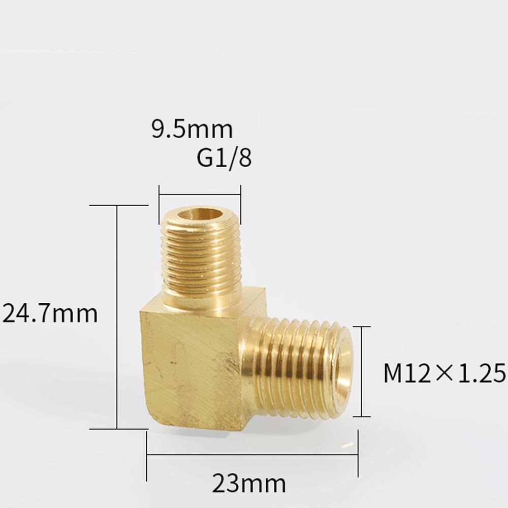 M12 M14 M16 M18 Метрический 1/8" 1/4" 3/8" 1/2" BSP Наружный Угольник 90 градусов Латунный Фитинг Трубопроводный Соединитель Муфта Вода Газ Масло