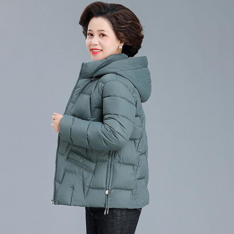 Padded Clothes Women's Winter Warm Short Middle-aged Mother Padded Clothes Down Cotton Fashion Jacket