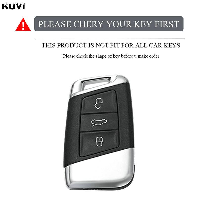 Новый чехол для автомобильного ключа Gun Grey TPU, чехол-брелок для VW Volkswagen Magotan Passat B8 Skoda Superb Kodiaq A7, аксессуары для автомобильного ключа