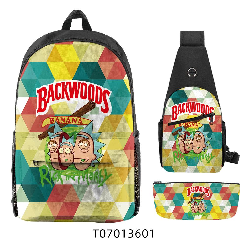 Популярный 3D Рюкзак Backwoods Сигара Студенческий Рюкзак для Кампуса Дорожная Сумка