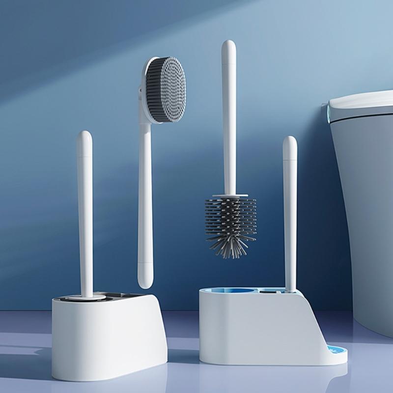 Toilet Brush Set Space saving Solution Quick Drying Toilet Bowl Brush & Holder for Efficient Bathroom Maintenance